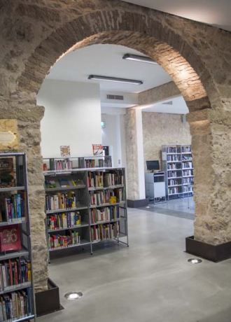 At the Biot communautary library