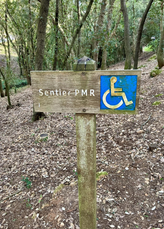 Path for people with disabilities 